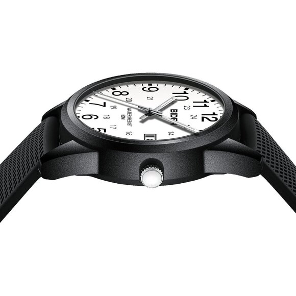 ⚡Black-white Watches for Men Women Military Time Glowing Easy to Read Dial - Picture 5 of 10